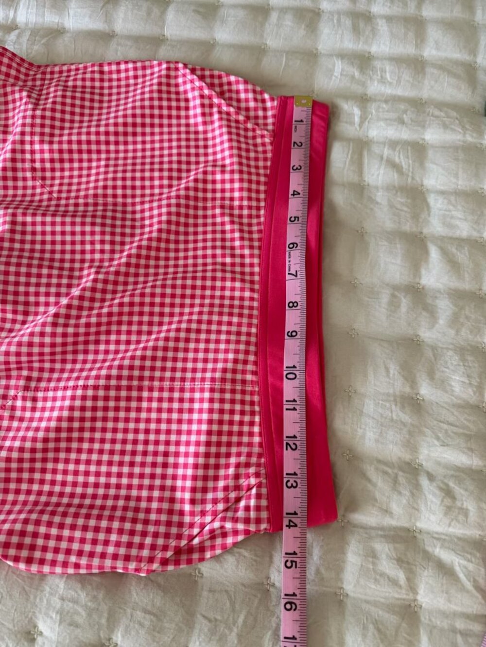 Belyn Key | Melon Check Ruffle Skort - Picture 11 of 12